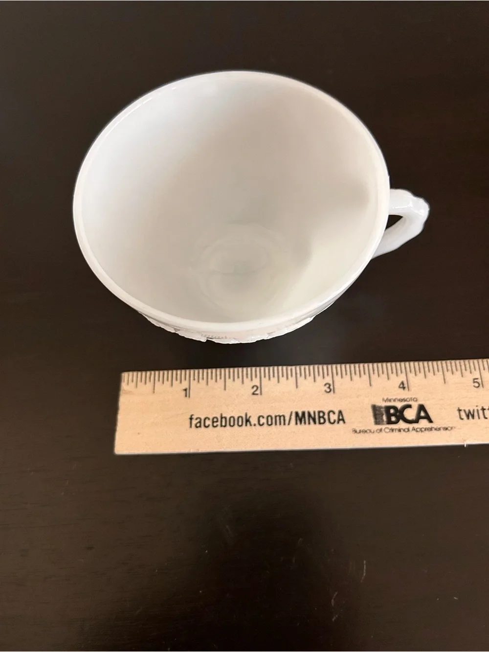 Vintage 1960 Anchor Hocking White Milk Glass Harvest Grape Punch Cups -Set of 4
